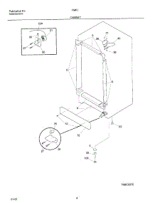05 - Cabinet parts for Frigidaire Freezer FMR7 from AppliancePartsPros.com