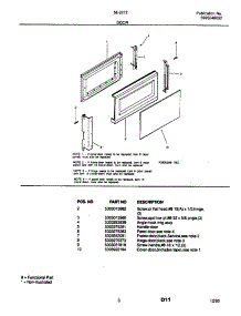 03 - Door parts for Frigidaire Microwave 56-2272-10/02 from AppliancePartsPros.com