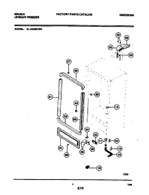 05 - Cabinet parts for Frigidaire Freezer UL1293ECW5 from AppliancePartsPros.com