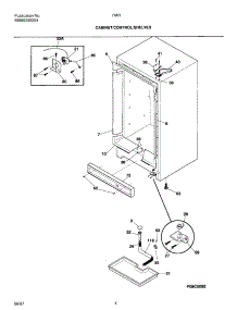 05 - Cabinet / Control / Shelves parts for Frigidaire Freezer FMR5 from AppliancePartsPros.com