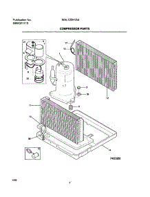 08 - Compressor parts for Frigidaire Air Conditioner WAL123H1A4 from AppliancePartsPros.com