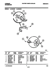 03 - Fan parts for Frigidaire Dehumidifier CDH25E2 from AppliancePartsPros.com