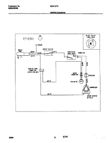 06 - Wiring Diagram parts for Frigidaire Dehumidifier MDH13TN3 from AppliancePartsPros.com