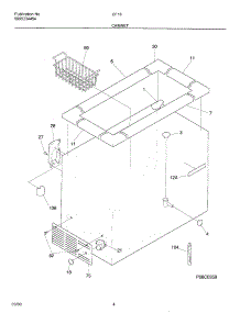 05 - Cabinet parts for Frigidaire Freezer CF181 from AppliancePartsPros.com