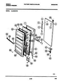 03 - Door parts for Frigidaire Freezer UL2493ECW2 from AppliancePartsPros.com