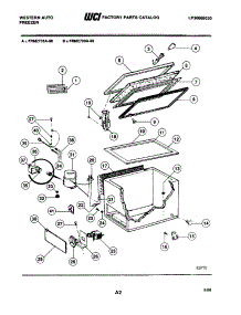 03 - Door / Cabinet / System parts for Frigidaire Freezer FRM2708A-88 from AppliancePartsPros.com
