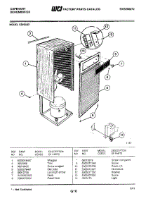 02 - Wrapper parts for Frigidaire Dehumidifier CDH25E1 from AppliancePartsPros.com