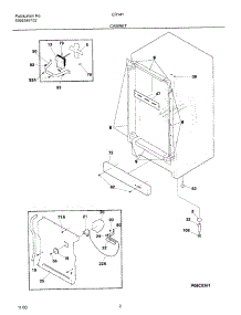 03 - Cabinet parts for Frigidaire Freezer ER1410 from AppliancePartsPros.com
