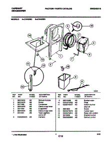 04 - Condenser parts for Frigidaire Dehumidifier CDH25E2 from AppliancePartsPros.com