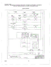 12 - Wiring Diagram parts for Frigidaire Range FEF358BFDB from AppliancePartsPros.com