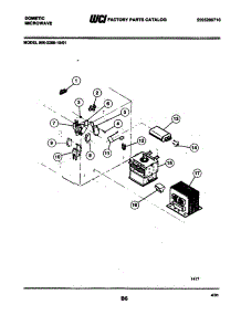 04 - Transformer parts for Frigidaire Microwave 856-2288-10/01 from AppliancePartsPros.com