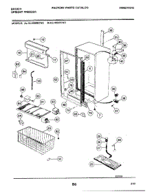 05 - Cabinet parts for Frigidaire Freezer UL1950ECW2 from AppliancePartsPros.com
