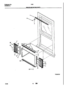 11 - Window Mounting Parts parts for Frigidaire Air Conditioner HA51B from AppliancePartsPros.com
