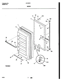 03 - Door parts for Frigidaire Freezer UL2494ECW7 from AppliancePartsPros.com