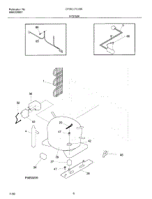 07 - System parts for Frigidaire Freezer CF050 from AppliancePartsPros.com