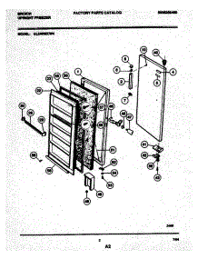 03 - Door parts for Frigidaire Freezer UL2493ECW4 from AppliancePartsPros.com