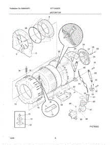 07 - Motor / Tub parts for Crosley Washer BTF1240ES1 from AppliancePartsPros.com