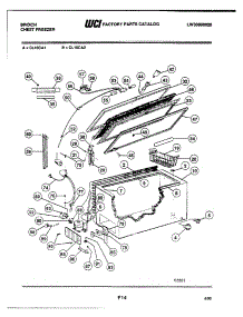 03 - Door / Cabinet / System parts for Frigidaire Freezer CL16CA2 from AppliancePartsPros.com