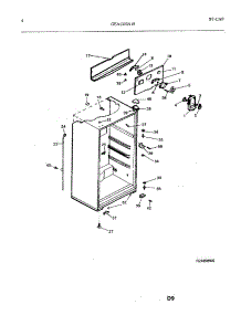 05 - Cabinet parts for Frigidaire Freezer GEA1314A19 from AppliancePartsPros.com