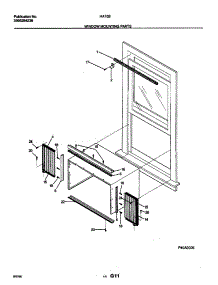 11 - Window Mounting Parts parts for Frigidaire Air Conditioner HA70B from AppliancePartsPros.com