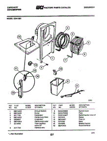 04 - Condenser parts for Frigidaire Dehumidifier CDH15E1 from AppliancePartsPros.com