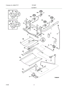 05 - Burner parts for Frigidaire Range FGF355FSA from AppliancePartsPros.com