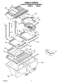 06 - Shelf Parts, Optional Parts parts for Whirlpool Refrigerator ER2CHMXPBO4 from AppliancePartsPros.com