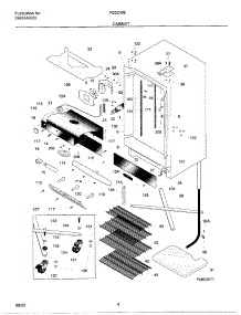 05 - Cabinet parts for Frigidaire Refrigerator R22CW8 from AppliancePartsPros.com