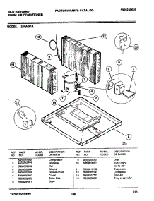06 - Compressor parts for Frigidaire 24HA241A from AppliancePartsPros.com