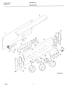 03 - Background parts for Frigidaire Range MEF402WFW3 from AppliancePartsPros.com
