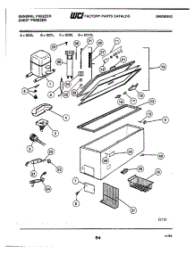 03 - Door / Cabinet / System parts for Frigidaire Freezer GC12L from AppliancePartsPros.com