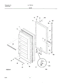 03 - Door parts for Frigidaire Freezer UL1793CA2 from AppliancePartsPros.com