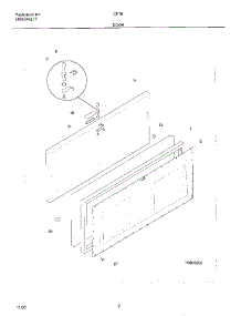 03 - Door parts for Frigidaire Freezer CF183 from AppliancePartsPros.com