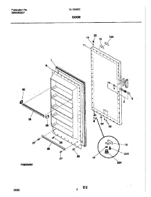 03 - Door parts for Frigidaire Freezer UL1293ECW7 from AppliancePartsPros.com