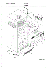 05 - Cabinet parts for Crosley Refrigerator CRTE171AW7 from AppliancePartsPros.com