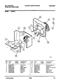 05 - Motor / Fan parts for Frigidaire 6HA601C from AppliancePartsPros.com