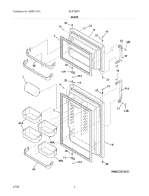 03 - Door parts for Frigidaire Refrigerator BLRT86TEB7 from AppliancePartsPros.com