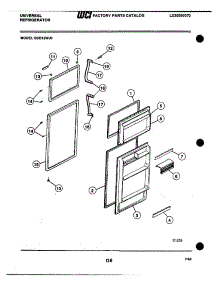 03 - Doors parts for Frigidaire Refrigerator GCD12WJ0 from AppliancePartsPros.com