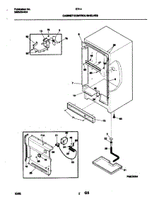 03 - Cabinet / Control / Shelves parts for Frigidaire Freezer ER141 from AppliancePartsPros.com