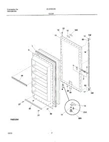 03 - Door parts for Frigidaire Freezer UL5000CA6 from AppliancePartsPros.com