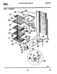 07 - System parts for Frigidaire Freezer UL2493ECW1 from AppliancePartsPros.com