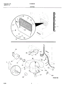 05 - System parts for Frigidaire Freezer VV208 from AppliancePartsPros.com