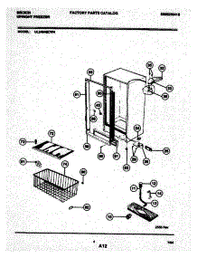 05 - Cabinet parts for Frigidaire Freezer UL2494ECW4 from AppliancePartsPros.com