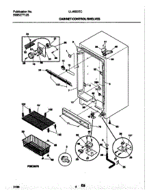 05 - Cabinet / Control / Shelves parts for Frigidaire Freezer UL4000ECW1 from AppliancePartsPros.com
