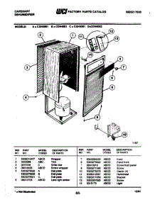 03 - Wrapper parts for Frigidaire Dehumidifier CDH40E2 from AppliancePartsPros.com