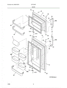 03 - Door parts for Crosley Refrigerator CRTE187EW6 from AppliancePartsPros.com