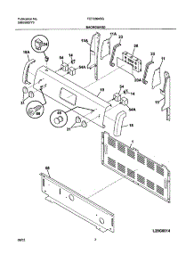 03 - Backguard parts for Frigidaire Range FEF336ASG from AppliancePartsPros.com