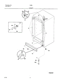05 - Cabinet parts for Frigidaire Freezer FMR9 from AppliancePartsPros.com