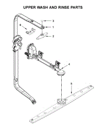 Upper Wash And Rinse Parts parts for Whirlpool Dishwasher WDTA75SAHZ0 from AppliancePartsPros.com