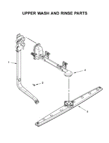 Upper Wash And Rinse Parts parts for Whirlpool Dishwasher WDF330PAHS3 from AppliancePartsPros.com